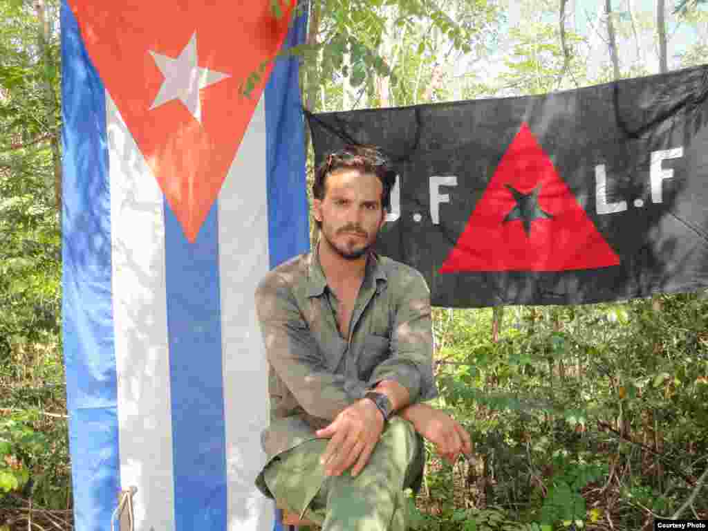 Rafael Rojas, integrante de UFLF, detenidos en Unidad de Operaciones, Pedernales, Holguín. Cortesía Juannier R. Matos.